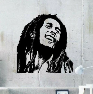 Adesivo da parete in vinile Bob Marley Reggae Rasta Music decalcomania  - Foto 1 di 3