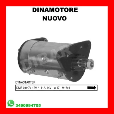 DINAMOTORE NUOVO 11AH ALBIN-LOMBARDINI-BCS-PIAGGIO-GOLDONI DC1011 VARIE 33 - Immagine 1 di 2
