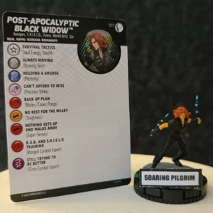 POST-APOCALYPTIC BLACK WIDOW 017 UNCOMMON Marvel Studios Disney + Plus Heroclix - Picture 1 of 1