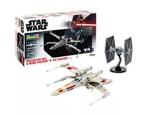 REVELL STAR WARS COLLECTOR SET X-WING FIGHTER 1:57 & TIE FIGHTER 1:65 MODEL KIT - Picture 1 of 6