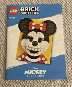40457 LEGO Brick Sketches Disney Minnie Mouse Anleitung, 2021, nicht mehr im Handel erhältlich - Bild 1 von 2