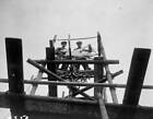 Workmen Repairing Dragon Top Of Caledonian Market Clock Tower 1930S Old Photo
