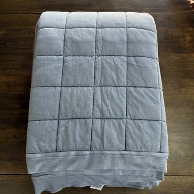 POTTERY BARN TEEN FAVORITE HOODIE COMFORTER FULL/QUEEN ~ ROCKPORT BLUE - Image 1 of 3