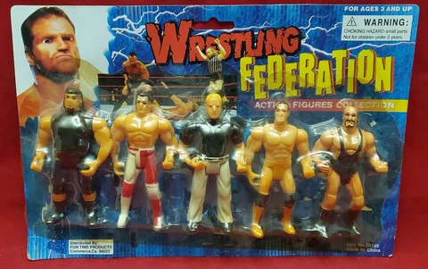 NEW VINTAGE 90s ECW Bootleg Wrestling Federation SET DE Figures Sandman WWF WWE Cover