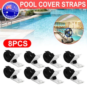 8x Pool Cover Clips Blanket Reel Replacement Straps Solar Cover Attachment Strap - Picture 1 of 11