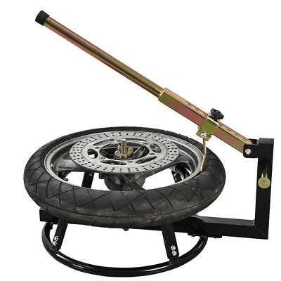 Soporte de taller de cambio de neumáticos portátil para motocicleta de 16-22 pulgadas con interruptor de cuentas Foto 1 de 4