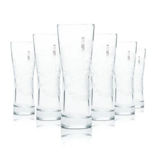 6x Peroni Glas 0,2l Pokal Stange Becher Bier Birra Gläser Nastro Azzuro Italien - Bild 1 von 4