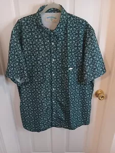 Camisa con botones estampada de pez espada Jimmy Buffet Margaritaville para hombre talla 2XLarge - Imagen 1 de 22