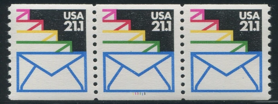 U.S. Scott 2150 - 21.1c Letters - PS3 - Plate Number 111111 - MNH - Image 1 of 1
