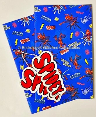Marvel Comics Spiderman Wrapping Paper Avengers 2 Sheets 2 Tags Spidey Gift Tags - Image 1 of 3