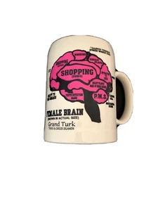 Vtg Drinking Coffee Mug Rare Oversize Female Brain Anatomy Mug Rare - Picture 1 of 8