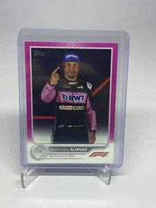 2022 Topps Formula 1 F1 Fernando Alonso Magenta #/150 #13 Portrait Aston Martin - Picture 1 of 2