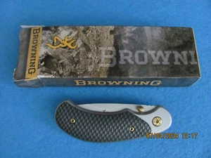Browning 3220052 3.25" Carbon Fiber Tactical Folder Pocketknife - Picture 1 of 9