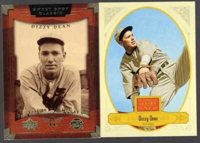 Lot of 2 Dizzy Dean 2004 UD Sweet Spot Classic/ 2012 Panini Golden Age - Image 1 of 2