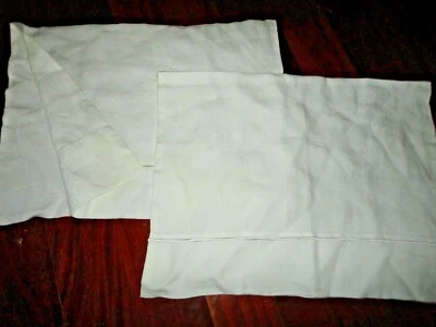 SIMPLE & OPULENCE STONE WASHED WHITE SATIN EMBROIDERED (2) STANDARD PILLOWCASES - Image 1 of 4
