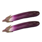  2 Pcs Purple Artificial Vegetable Decor Vegetables for Display