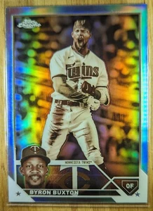 2023 Topps Chrome Byron Buxton Sepia Refractor MLB Minnesota Twins Baseball - Picture 1 of 2