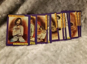 crime and punishment trading card set 1990's - Picture 1 of 4