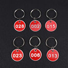  Luggage Name Tag Key Tags with Ring Metal Number Id License Plate