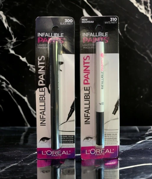 L’ORÉAL Infallible Paints Liquid Eyeliner 300 BLACK PARTY + 310 WHITE PARTY - Image 1 of 1