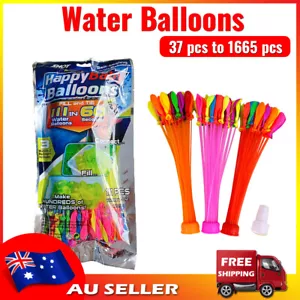 37~1665 pcs Water Balloons Self Bunches Tying Magic Beach Party Bomb Game - Picture 1 of 17