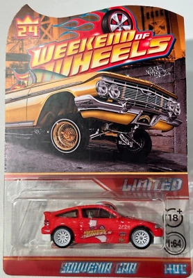 2024 HOT WHEELS, SACRAMENTO CONVENTION, HONDA CRX. SOUVENIR CAR, RED, LIMITED - Image 1 of 4
