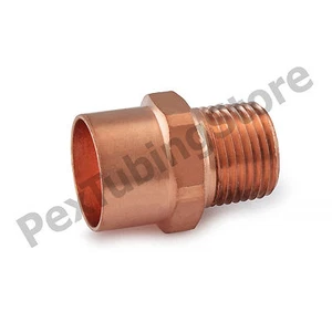 (25) 3/4" C x 1/2" Male NPT Threaded Copper Adapters - Picture 1 of 1