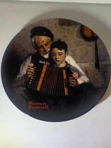 Knowles Norman Rockwell Plate "The Music Maker" 1981 Limited Edition Authentic - Bild 1 von 7
