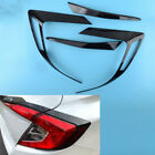 Glossy Black Tail Rear Light Lamp Cover Trim Fit For Honda Civic Sedan 16 21