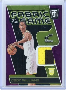 2024-25 Totally Certified #GGR-CDW Cody Williams RC Fabric of the Game 90/99 - Picture 1 of 2