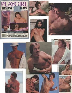 PLAYGIRL FIRST 10 YEARS HAIRY NEW BURL DAVID WHITE SAM JONES ROCK PAMPLIN STEVE - Picture 1 of 3