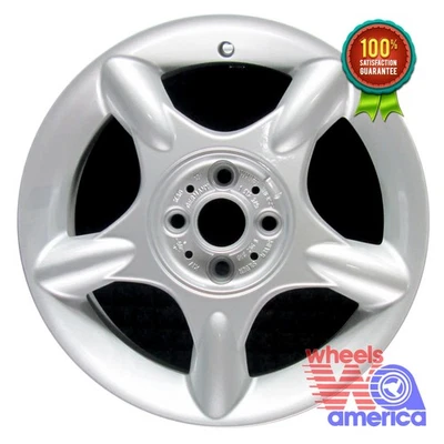 Wheel Rim Mini Cooper 16 2002-2009 36111512348 36111512349 OEM Silver OE 59362 - Image 1 of 4