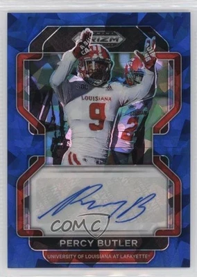 2023 Panini Prizm Draft Picks 2022 Update Blue Ice /75 Percy Butler #RA-PBU Auto - Image 1 of 2