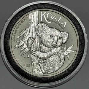 2024 Australia Koala Bear Collector Rare Coin 1 Troy Oz .9999 Fine Silver Round - Picture 1 of 10