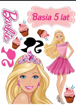 Essbar Barbie Fondant Zuckermasse Tortenaufleger Torte + Topper - Bild 1 von 4