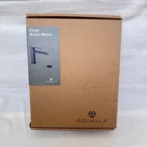 Aqualla Edge Basin Mono tap Matt Black with Pop Up Waste ED-BM-BL NEW IN BOX - Picture 1 of 16