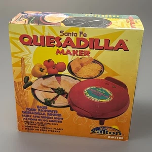 Santa Fe Indoor Grill 12" Baked Quesadilla Maker QM2SFR by Salton - READ! - Picture 1 of 7
