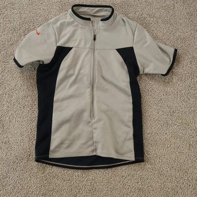 Camiseta deportiva Nike para hombre M gris negra naranja calce seco ciclismo manga corta Foto 1 de 4