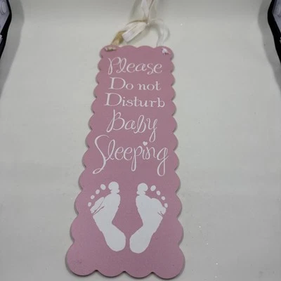 Please Do Not Disturb Baby Sleeping Doorknob Hanging Decor - Image 1 of 4