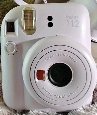 Fujifilm Instax Mini 12 Instant Camera w/ Case, Decoration (Lilac Purple) Bundle - Image 1 of 4