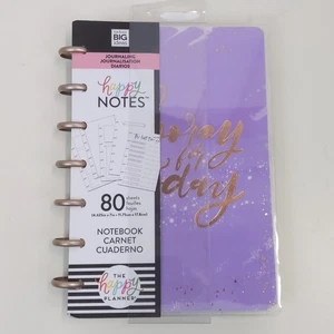 Mini cuaderno Happy Notes The Happy Planner 80 hojas Hooray para hoy púrpura  - Imagen 1 de 4