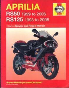 APRILIA RS125,1993-2006 & RS50 1999-2006 HAYNES WORKSHOP MANUAL - Picture 1 of 1