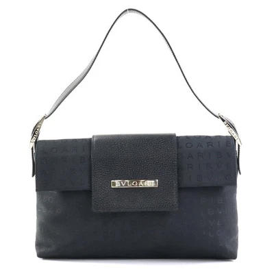 Auténtico Bolso de Hombro BVLGARI Negro Lona/Cuero - h30203f Foto 1 de 4
