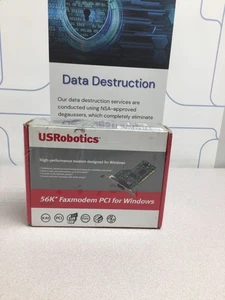 US Robotics 56k Faxmodem PCI For Windows (V.92) Model: USR5699B*NEW SEAL IN BOX! - Picture 1 of 11