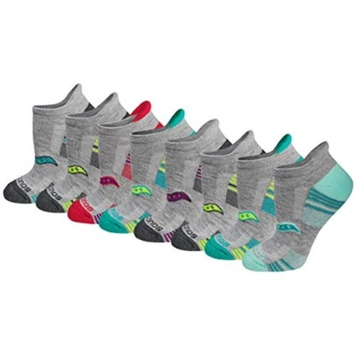 Calcetines deportivos Saucony RunDry Performance con lengüeta en el tacón para mujer, disponibles en S-L... Foto 1 de 4