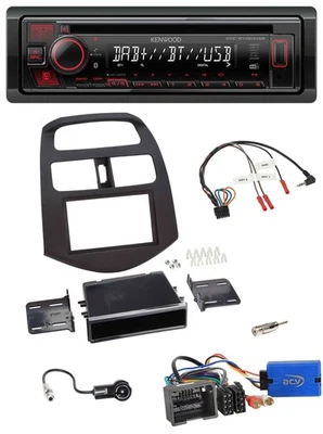 Kenwood Lenkrad CD USB Bluetooth DAB Autoradio für Chevrolet Spark 2013-2015 - Bild 1 von 4