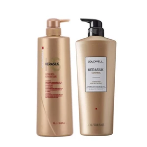Goldwell Kerasilk Ultra Rich Keratin Care Shampoo 1000ml & Conditioner 1000ml ad - Picture 1 of 1