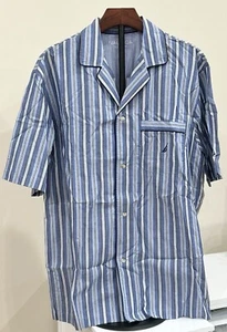 Pigiama uomo NAUTICA pigiama top camicia con bottoni manica corta media nuovo con etichetta - Foto 1 di 8