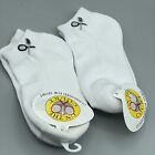 Lot of 2 Socks White Ankle Cushioned For Sport Tennis Racket One Size Fits All