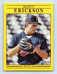 1991 Fleer Scott Erickson Minnesota Twins #608 - Picture 1 of 2